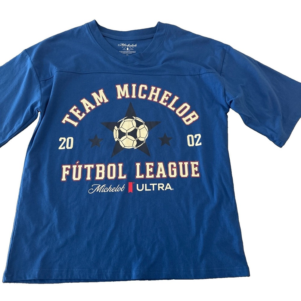 NWT Michelob Ultra Team Michelob Football League Soccer Jersey Blue size XS